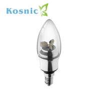 Kosnic Small Screw Cap (E15.5) 5.5W Clear Candle Lamp (40W) - Dimmable