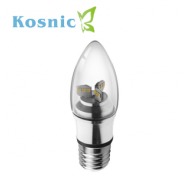 Kosnic Screw Cap (E27) 5.5W Clear Candle Lamp (40W) - Dimmable