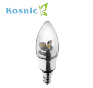 Kosnic Small Screw Cap (E14) 4W Clear Candle Lamp (25W)