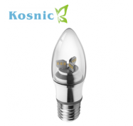 Kosnic Screw Cap (E27) 4W Clear Candle Lamp (25W)