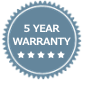 5 year guarantee